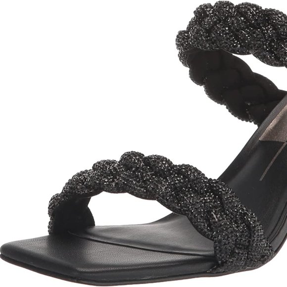Dolce Vita | Black Paily Rhinestone Heels 6.5